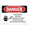 Signmission OSHA Sign, 7" Height, 10" Width, Rigid Plastic, Hazardous Voltage Disconnect Main Power, Landscape OS-DS-P-710-L-1318 - alternate 1
